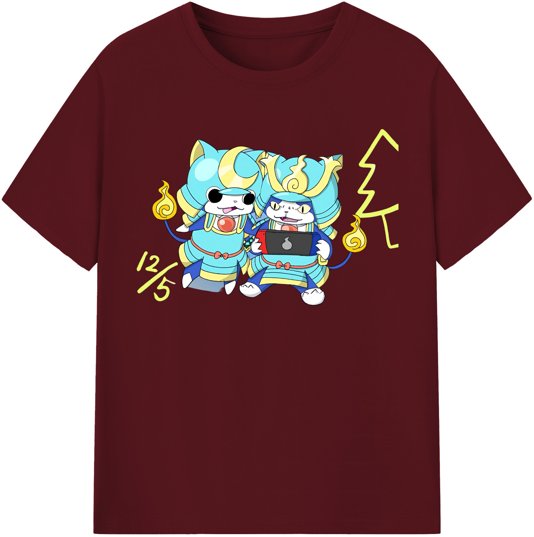 （画像用） 妖怪ウォッチ Yo-kai Watch 綿100％半袖Tシャツ（フロントプリント）